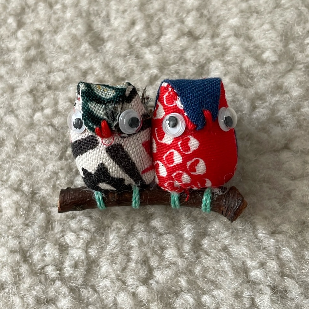 Owl Brooch - Handmade Japan